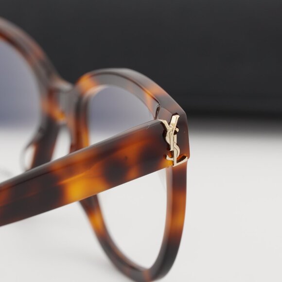 Saint Laurent SLM97 003 Square Eyeglasses - Havana 54mm - Picture 10 of 11